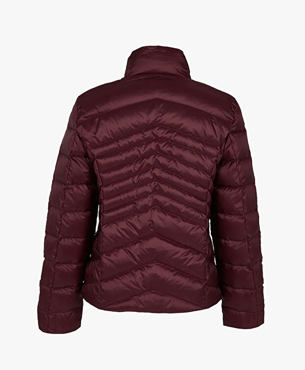 Kadın Bordo Suya Dayanıklı Kaz Tüyü Mont - 3