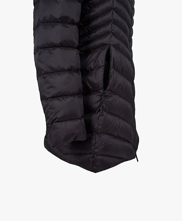 Kadın Siyah Suya Dayanıklı Kaz Tüyü Mont - 4