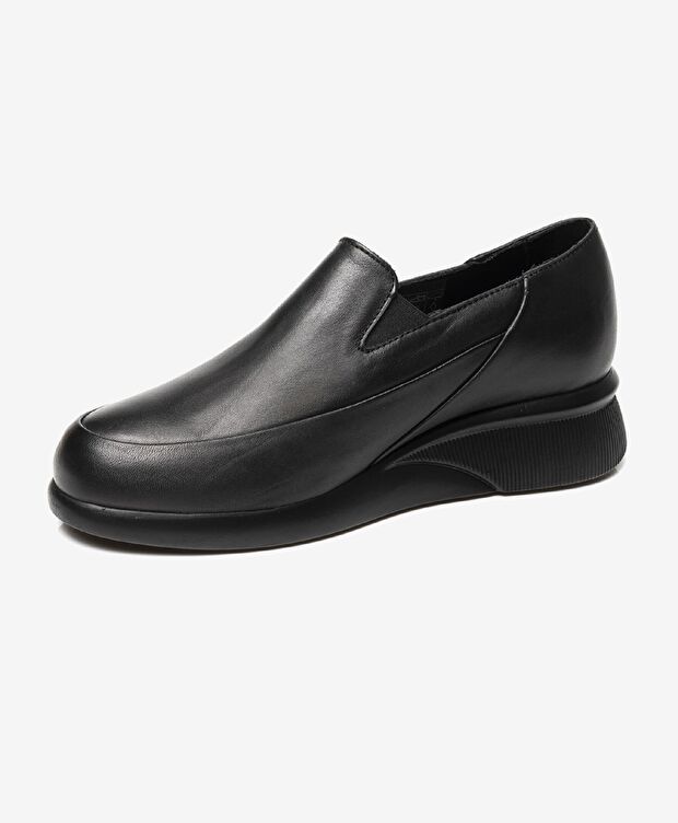 Kadın Siyah Hakiki Deri Comfort Ayakkabı - 3