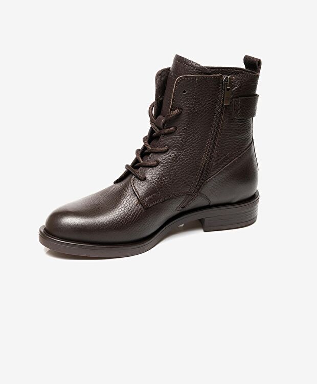 Kadın Kahverengi Hakiki Deri Bot - 2