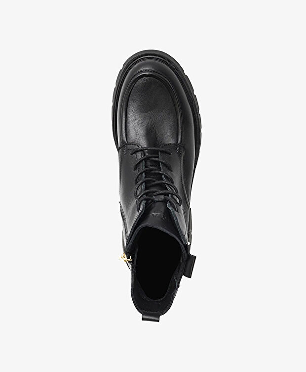 Kadın Siyah Hakiki Deri Memory Foam Taban Casual Bot - 3