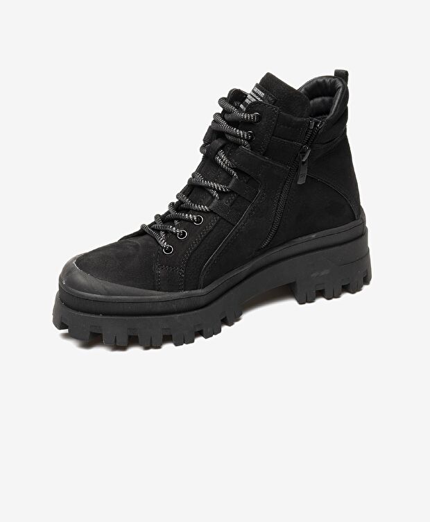 Kadın Siyah Hakiki Deri Casual Bot - 2