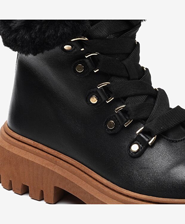 Kadın Siyah Hakiki Deri Casual Bot - 4