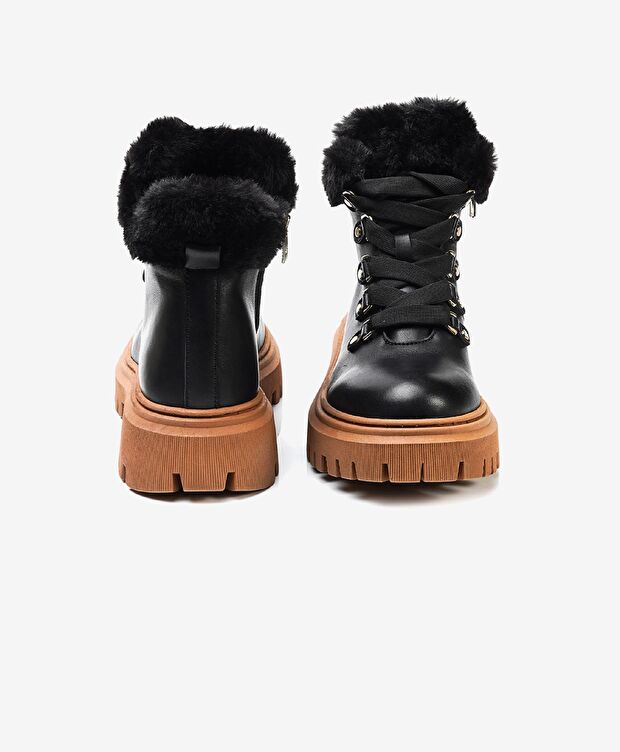 Kadın Siyah Hakiki Deri Casual Bot - 6