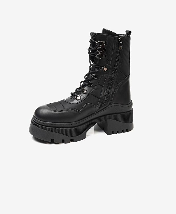 Kadın Siyah Hakiki Deri Casual Bot - 2