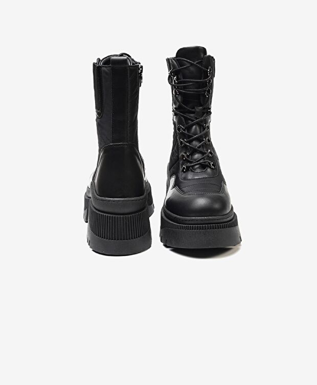 Kadın Siyah Hakiki Deri Casual Bot - 6