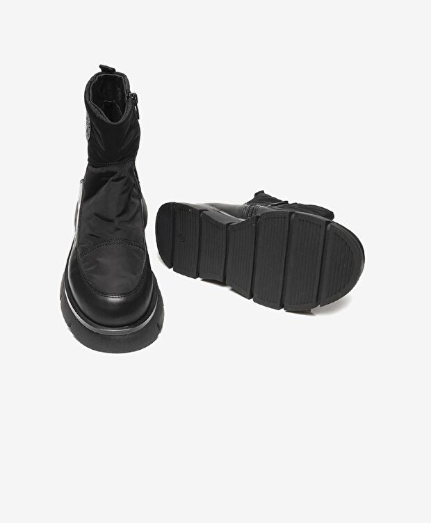 Kadın Siyah Hakiki Deri Casual Bot - 5