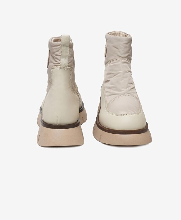 Kadın Ekru Hakiki Deri Casual Bot - 7