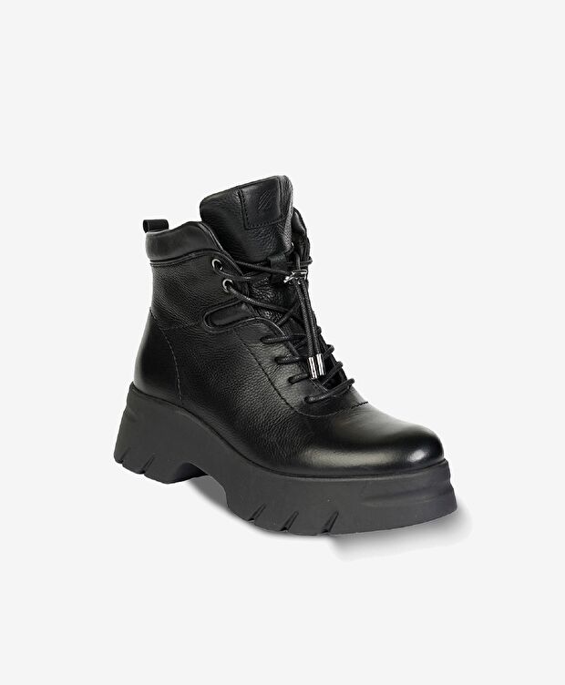 Kadın Siyah Hakiki Deri Casual Bot - 2