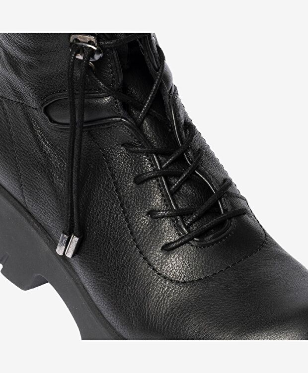 Kadın Siyah Hakiki Deri Casual Bot - 5