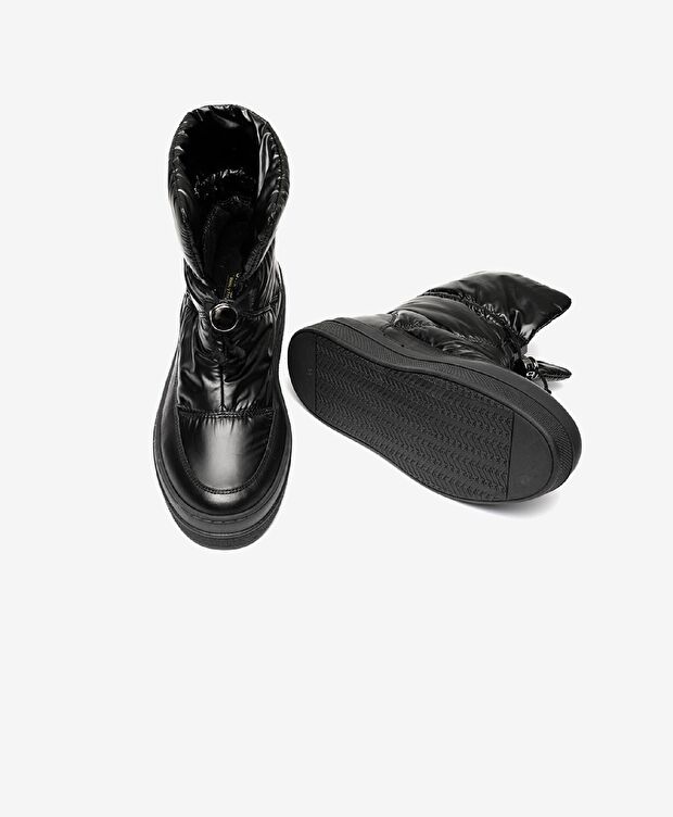 Kadın Siyah Hakiki Deri Casual Bot - 5