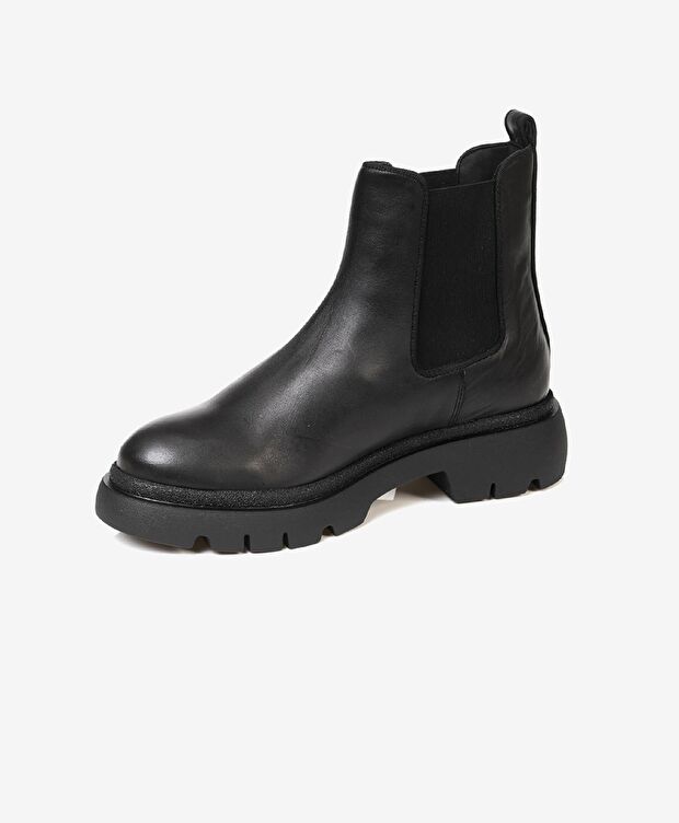 Kadın Siyah Hakiki Deri Chelsea Bot - 2