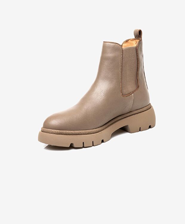 Kadın Vizon Hakiki Deri Termo Light Taban Chelsea Bot - 2