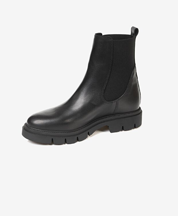 Kadın Siyah Hakiki Deri Chelsea Bot - 2