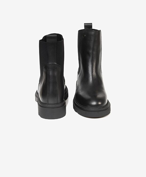 Kadın Siyah Hakiki Deri Chelsea Bot - 6