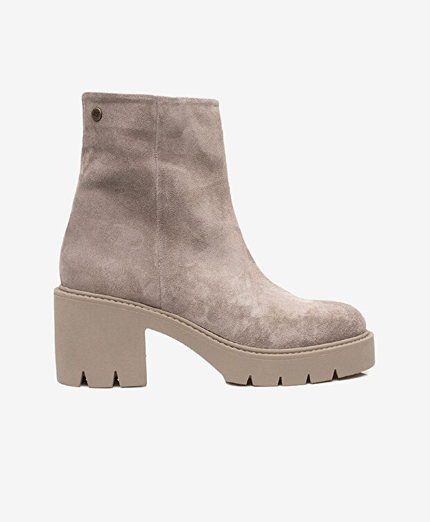 Kadın Vizon Hakiki Deri Termo Light Taban Topuklu Bot - 1