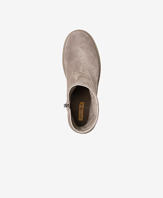 Kadın Vizon Hakiki Deri Termo Light Taban Topuklu Bot - 3