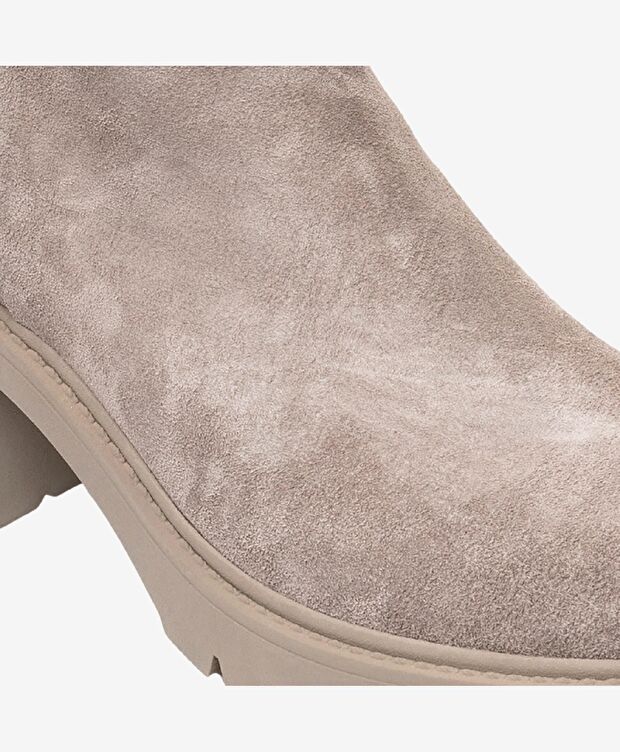 Kadın Vizon Hakiki Deri Termo Light Taban Topuklu Bot - 4