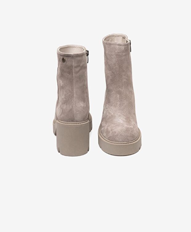 Kadın Vizon Hakiki Deri Termo Light Taban Topuklu Bot - 6