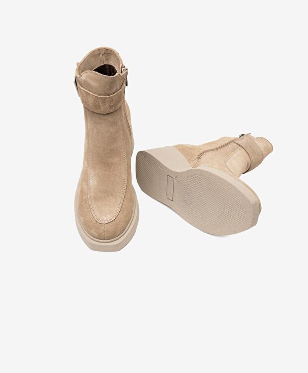 Kadın Vizon Hakiki Deri Casual Bot - 5