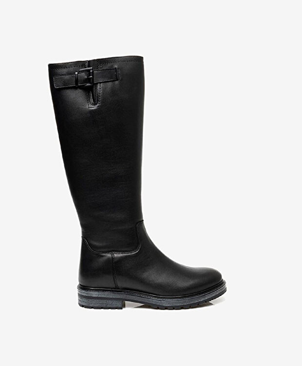 Kadın Siyah Hakiki Deri Çizme - 1