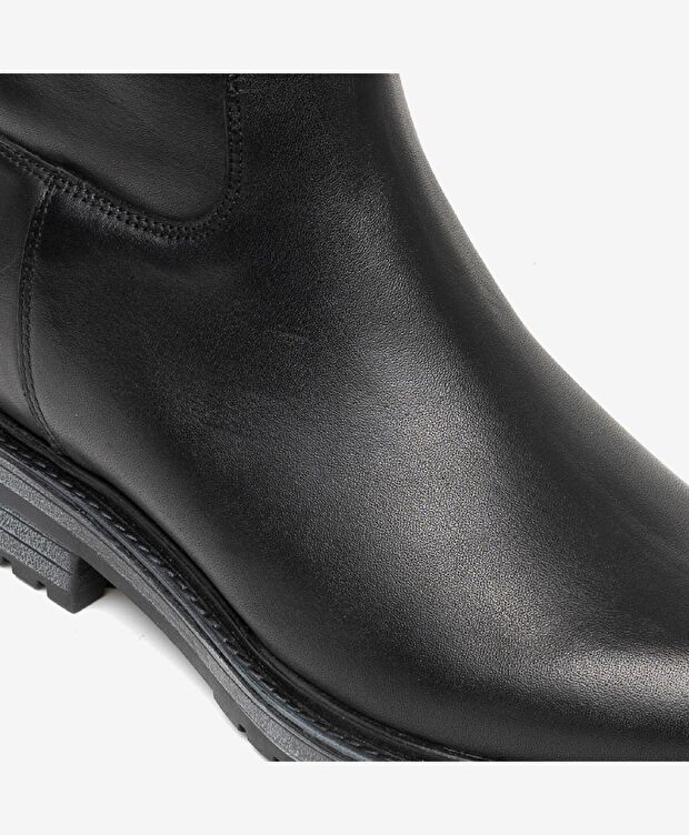 Kadın Siyah Hakiki Deri Çizme - 4