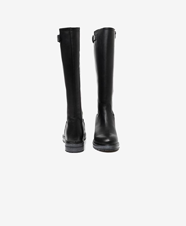 Kadın Siyah Hakiki Deri Çizme - 6