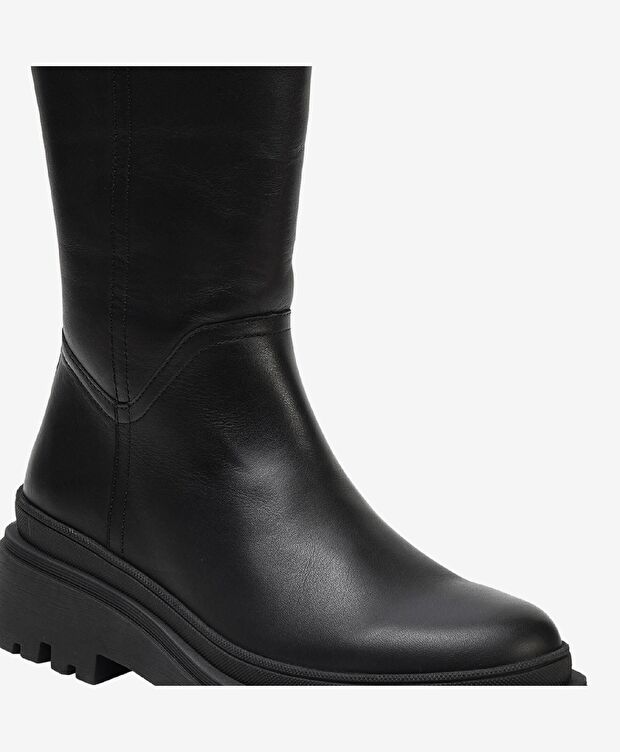 Kadın Siyah Hakiki Deri Çizme - 2