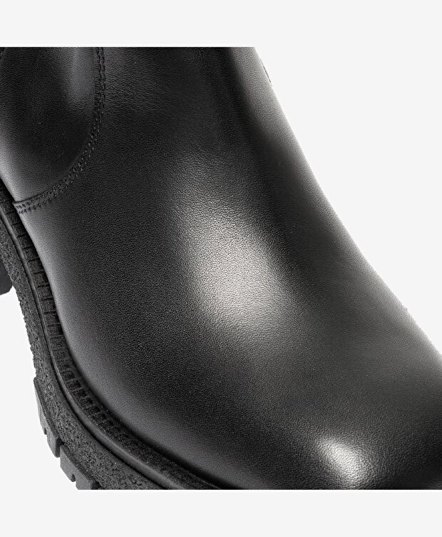 Kadın Siyah Hakiki Deri Çizme - 4