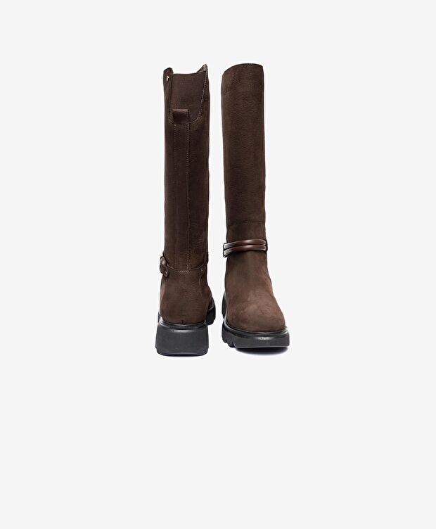 Kadın kahve Hakiki Deri Çizme - 6