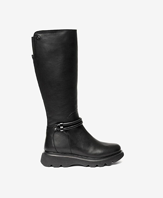 Kadın Siyah Hakiki Deri Çizme - 1