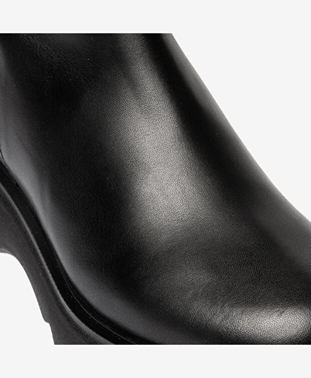 Kadın Siyah Hakiki Deri Çizme - 4