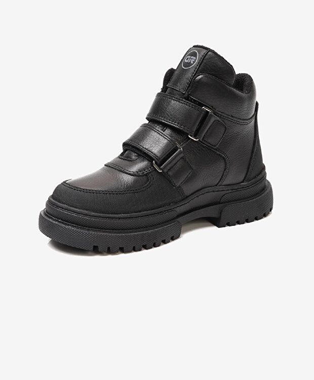 Çocuk Siyah Hakiki Deri Bot - 2