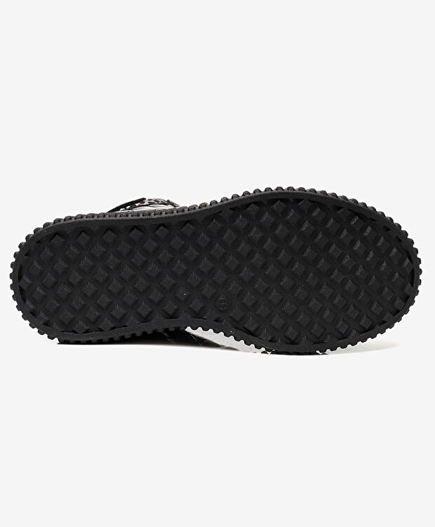 Kız Çocuk Siyah Rugan Hakiki Deri Bot - 4