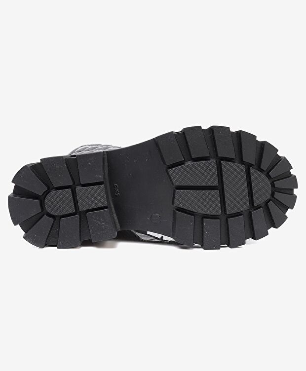 Kız Çocuk Siyah Hakiki Deri Ayakkabı - 4