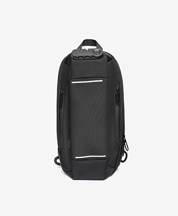 Erkek Siyah Tek Bölmeli Çapraz Çanta - 1