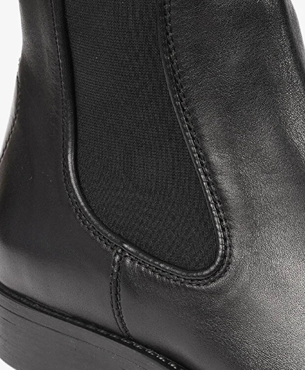 Erkek Siyah Hakiki Deri Chelsea Bot - 4