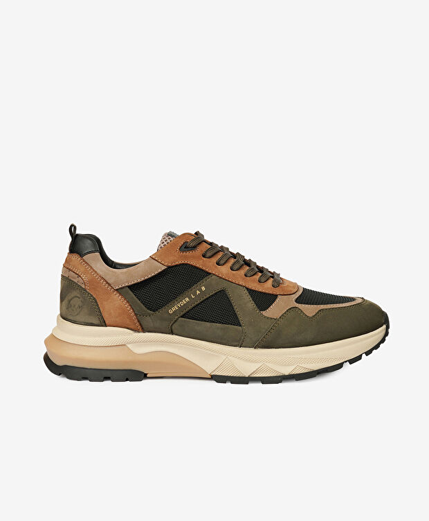 Greyder LAB Erkek Haki Kahverengi Sneaker Ayakkabı - 1