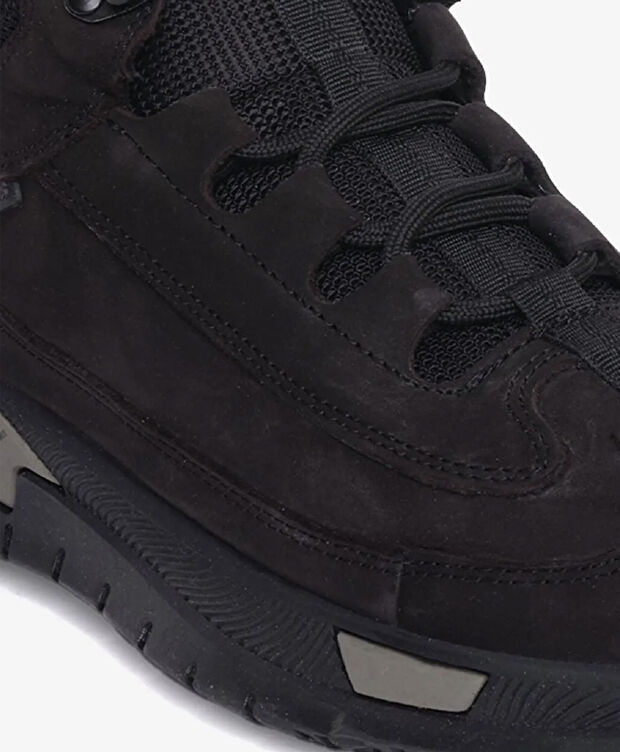 Erkek Siyah Hakiki Deri Sneaker Bot - 4