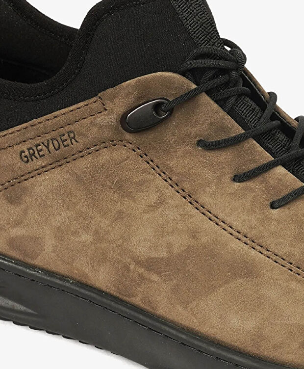 Erkek Duman Hakiki Deri Casual Ayakkabı - 4