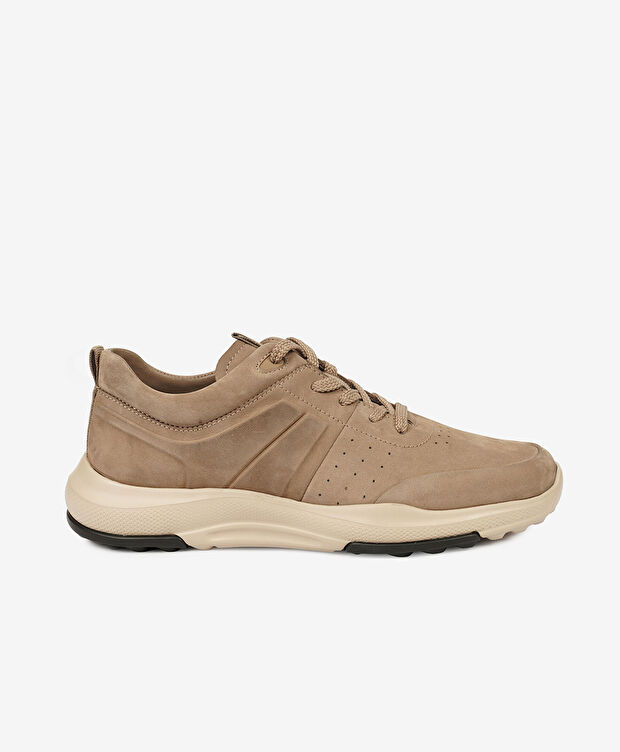 Erkek Vizon Hakiki Deri Sneaker Ayakkabı - 2