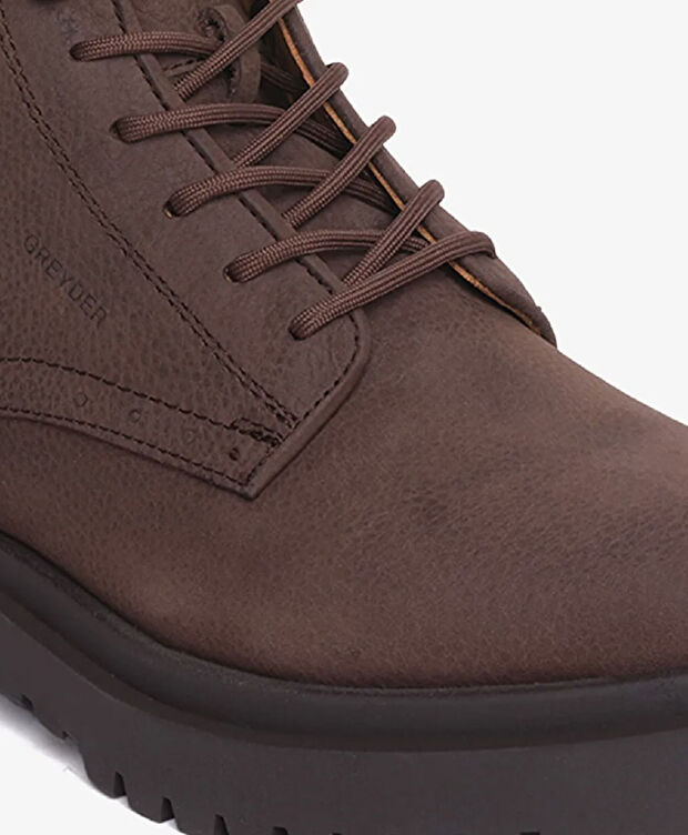 Erkek Kahverengi Hakiki Deri Klasik Bot - 4