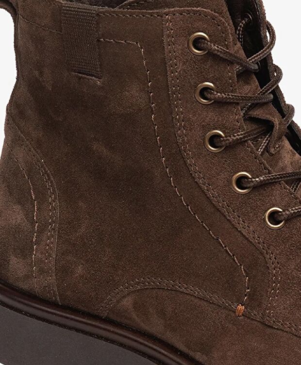 Erkek Kahverengi Hakiki Deri Günlük Bot - 4