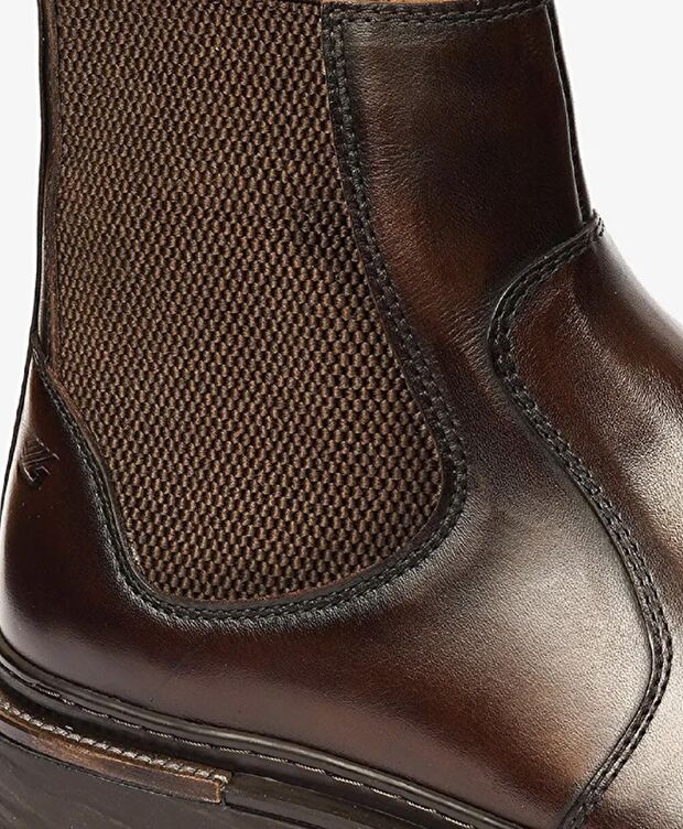 Erkek Kahverengi Hakiki Deri Chelsea Bot - 4
