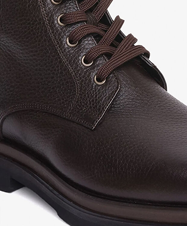 Erkek Kahverengi Hakiki Deri Günlük Bot - 4