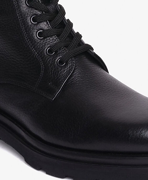 Erkek Siyah Hakiki Deri Günlük Bot - 4