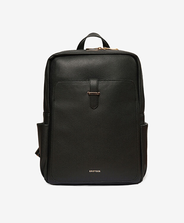 Kadın Siyah Tek Bölmeli Sırt Çantası - 1