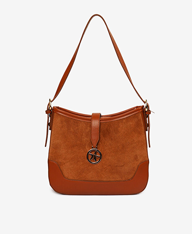 Kadın Taba Tek Bölmeli Omuz Çantası - 1