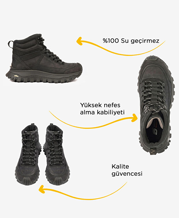 Siyah Su Geçirmez Bot - 2