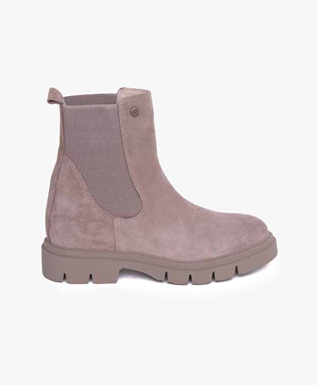 Kadın Vizon Hakiki Deri Termo Light Taban Chelsea Bot - 1